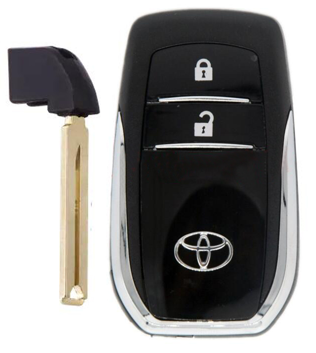 2 Button Smart Remote Key Case shell for Toyota TOY12 Blade