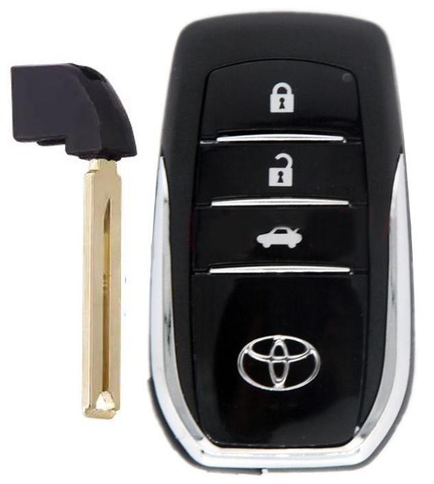 3 Button Smart Remote Key Case shell for Toyota TOY12 Blade ( For car ）