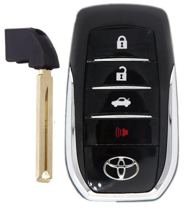 3+1 Button Smart Remote Key Case shell For  Toyota Camry TOY12 Southeast Asia 2015-2018