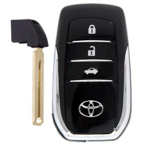 3 Button Smart Remote Key Case shell for Toyota TOY12 Blade ( For car ）