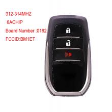 2+1 Buttons Smart Keyless Remote Car Key For Toyota HILUX  312-314MHZ 8A Chip FCC ID:BM1ET 0182 Board