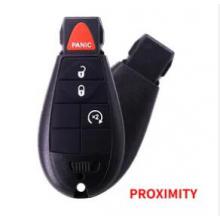 Keyless-Go Remote Key 3+1 Button ASK433.92MHz For Chyrsler/Dodge/Jeep PCF7953A ID46 Chip FCC ID: IYZ-C01C CY24 blade