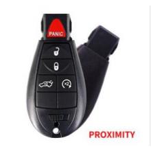 Keyless-Go Remote Key 4+1 Button ASK433.92MHz For Chyrsler/Dodge/Jeep PCF7953A ID46 Chip FCC ID: IYZ-C01C CY24 blade