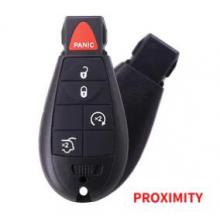 Keyless-Go Remote Key 4+1 Button ASK433.92MHz For Chyrsler/Dodge/Jeep PCF7953A ID46 Chip FCC ID: IYZ-C01C CY24 blade