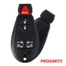 Keyless-Go Remote Key 4+1 Button ASK433.92MHz For Chyrsler/Dodge/Jeep PCF7953A ID46 Chip FCC ID: IYZ-C01C CY24 blade