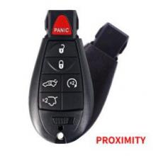Keyless-Go Remote Key5+1 Button ASK433.92MHz For Chyrsler/Dodge/Jeep PCF7953A ID46 Chip FCC ID: IYZ-C01C CY24 blade