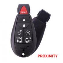 Keyless-Go Remote Key 6+1 Button ASK433.92MHz For Chyrsler/Dodge/Jeep PCF7953A ID46 Chip FCC ID: IYZ-C01C CY24 blade