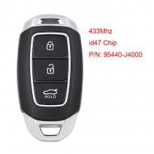 3 Button Smart Car Remote Control Key 434Mhz ID47  for Hyundai Elantra 2017 2018 2019 P/N: 95440-J4000