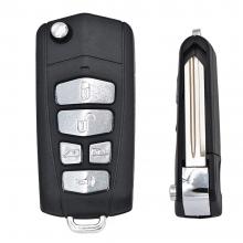 New Blank Flip Folding Remote Key Shell Case Upgrade For Kia 5 Buttons