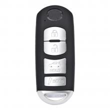 3+1 button 315MHz Keyless-Go Remote Key（Car） For Mazda 3 Sedan 2014 - 2018 ，for Mazda 6​ 2014 - 2018，for MX5 Miata 2016 - 2019 ，FCC ID：WAZSKE13D02