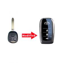 Modified Flip Remote Key Shell 3B For Toyota Prado Tarago Camry Corolla Key Shell Blank TOY43 Blade