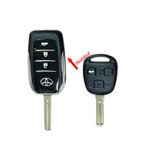 Modified Flip Remote Key Shell 3B For Toyota Crown Prado Tarago Camry Corolla Key Shell Blank TOY48 Blade