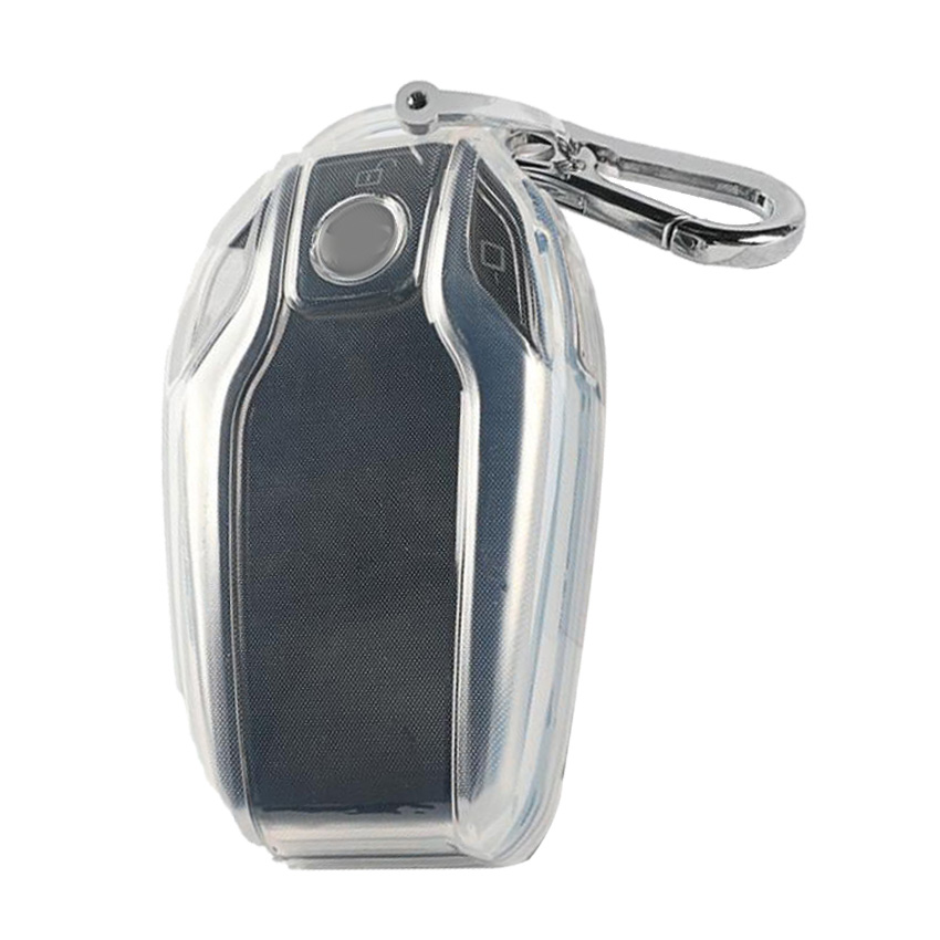 LCD Screen Car Key Cover CF400 CF500 TK800 Special Key Case Key Chain Car Key Shell Protective Shell -TPU Silver