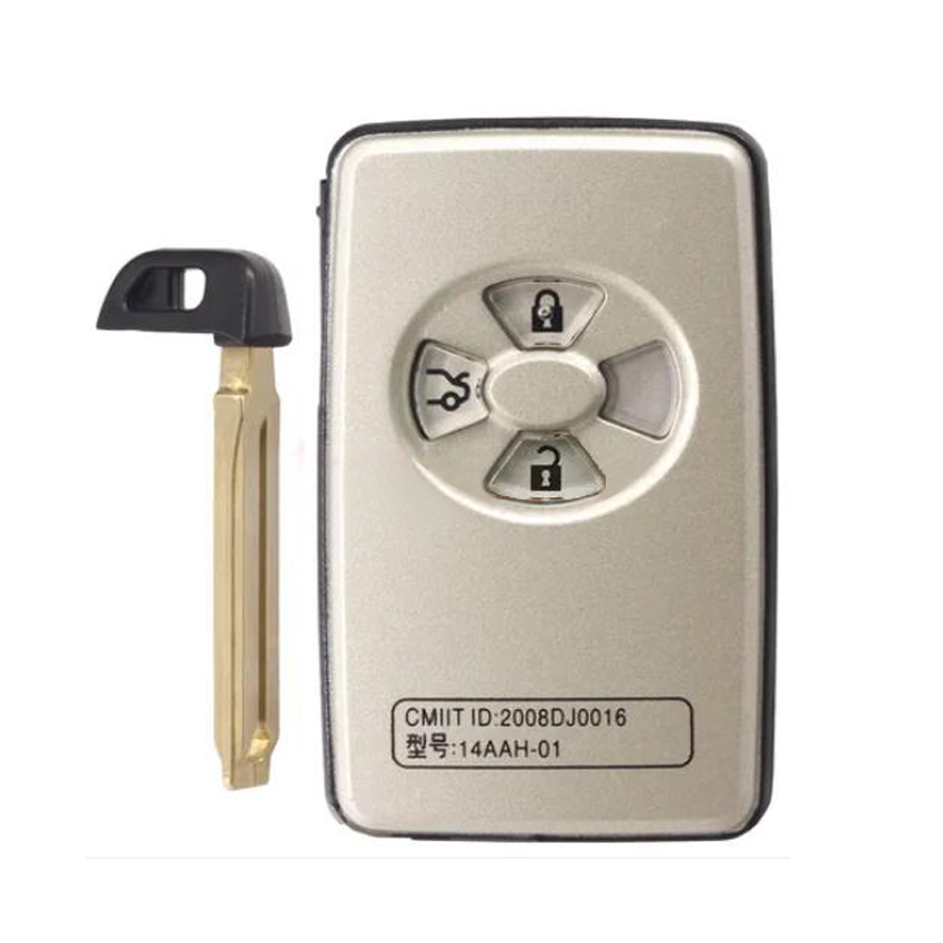 3 Button Smart Remote Key Shell TOY48 For Toyota PREVIA Silver Color
