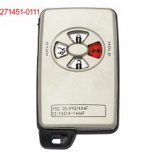 Board ID: 271451-0111 FCCID: HYQ14AAF Smart Remote Key Fob 433.92MHz for 2005 2006 Toyota Avalon