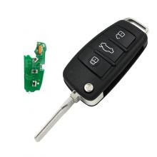 Replacement Flip Remote Key 434MHz ASK Integrated 48 Chip Onboard For Audi Q3 A1 2012- 2016 8X0 837 220 8X0 837 220 D 8XO837220G