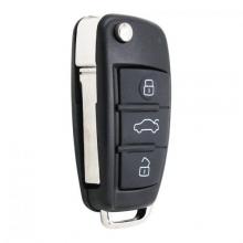 VVDI High quality Folding Remote Key 3 BTN 315MHz/433Mhz 8E Chip for Audi A6L/ Q7 2005-2011 8E0 837 220Q 220R