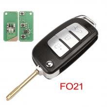 Upgrated For Ford Fiesta Focus 2 Ecosport Kuga Escape C Max Ka 3 Buttons key Fob FO21