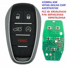 for Alfa Romeo Giulia Stelvio 2017 2018 2019 2020 Remote Key Fob KR5AFA434 Continental: A2C97635100 433MHz 4A Chip