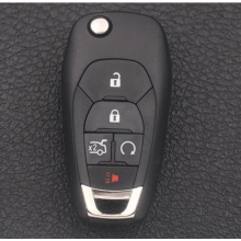 5B Flip Replacement Remote Key Shell Case Fob for Chevrolet Cruze Aveo 2014-2018
