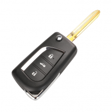 3 Button Flip Folding Remote Key Shell for Toyota Levin Camry Reiz Highlander Corolla RAV4 Key Shell Toy43