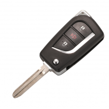 2+1 Button Flip Folding Remote Key Shell for Toyota Levin Camry Reiz Highlander Corolla RAV4 Key Shell Toy43