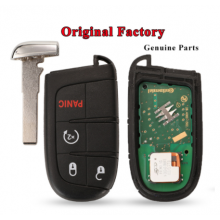 Genuine OEM 4 Buttons Smart Remote Key 433mhz 4A Chip Keyless Entry SIP22 Blade for Jeep Renegade M3N-40821302