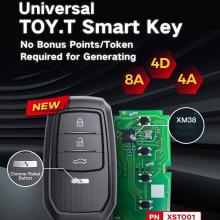 Xhorse XSTO01EN Univeral Smart key for Toyota XM38 Support 4D 8A 4A with 2/3/4B Case for VVDI MINI Key Tool Max Pad Programmer