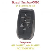 Keyless GO Smart Key For Toyota ALPHARD VELLFIRE Board number 0010 Smart Remote Key FCCID:BK1EW