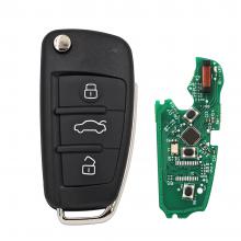 MQB48 semi intelligent Modified Folding Remote Key 3 button 315MHz/433MHZ A6L Style for Audi A3