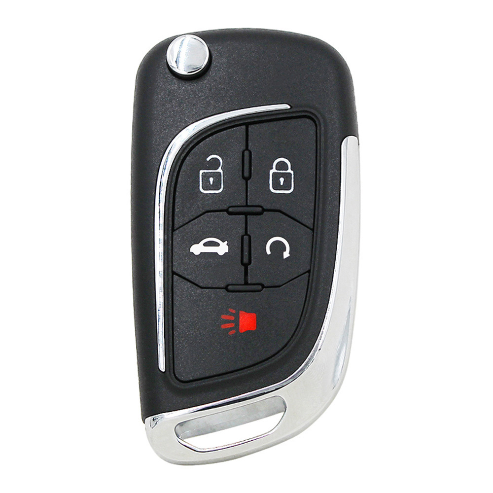 5 Button Modified Flip Folding Remote Car Key Shell For Buick