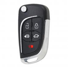 5 Button Modified Flip Folding Remote Car Key Shell For Buick
