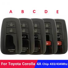 2/3/3B SUV /2+1/4 Button Smart Key For Toyota Corolla 2018+ Remote B2U2K2R HITAG AES NCF29A1M 433MHz 8990H-02050