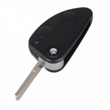 2 Button Flip Remote Car Key Combo Fob 433MHZ ID48 Chip for Alfa Romeo 147 156 166 GT With Uncut SIP22 Blade