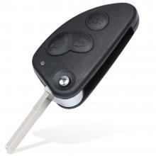3 Button Flip Remote Car Key Combo Fob 433MHZ ID48 Chip for Alfa Romeo 147 156 166 GT With Uncut SIP22 Blade