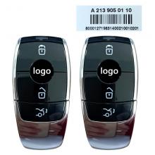 OEM 2 pcs X Keyless go  Smart Key For Mercedes 2018+ PN: A2139050110 With 3 Buttons 433.92MHz Blade signature:HU64 Keyless entry