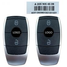 OEM 2 Pcs X One Set For Mercedes C-Class W205 Smart Keys 2 Buttons 433.92MHz Part No: A2059054509/ Blade signature: HU64