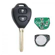 2 Buttons Remote Key 433MHz,72G Chip Inside for Toyota YARIS RAV4 Europe 2006-2012