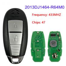 2 Button 434MHz ID47 Smart Remote Key For Suzuki Vitara FCCID :2013DJ1464-R64M0