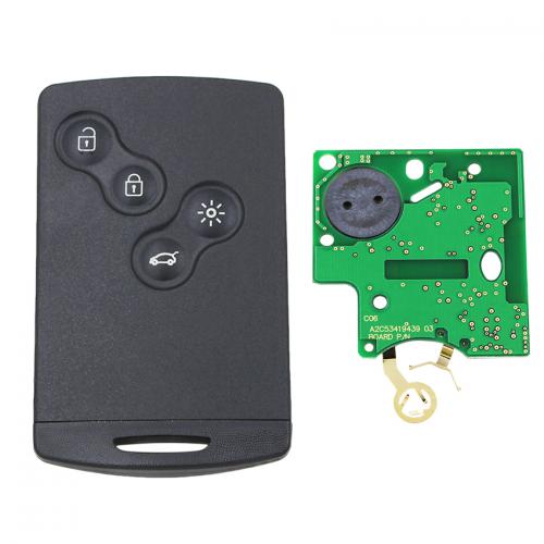 4 Button 433MHz Semi-Intelligent Remote Key For 2013-2016 Megane 3 Laguna 3 ID46 PCF7952/3 CHIP NSN19 blade