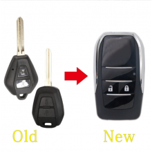 2 Buttons Modified Flip Folding Remote key Shell for Isuzu D-Max Blank Fob Key Case Blanks