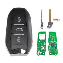 Original Remote Card car Key For Peugeot 508 5008 2020 2021 4A HITAG AES IM3A NCF29A1M 433.92MHz HU83 Blade