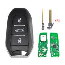 Original Remote Card car Key For Peugeot 508 5008 2020 2021 4A HITAG AES IM3A NCF29A1M 433.92MHz VA2 Blade