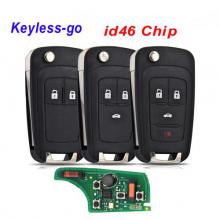 2/3/4 button keyless-go folding remote key for Chevrolet 315MHz with 46 chip HU100 balde（after market）