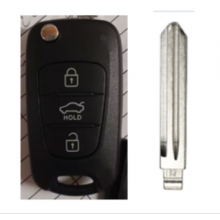 3 Buttons Remote key shell for Kia Left Blade
