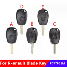 2 Buttons ​PCF7961M 4A Chip 433MHz Remote Car Key Fob For Renault Trafic Sandero Logan Symbol Dacia Duster Logan Sandero 2012-2016