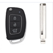 3 Buttons Car Remote Key Shell For Hyundai i10 i20 i30 i35 i40 Genesis Remote Fob Key Case Left blade