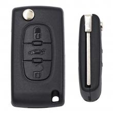 3 Buttons Remote Shell (Blade No Groove) for Peugeot (with Battery Holder)