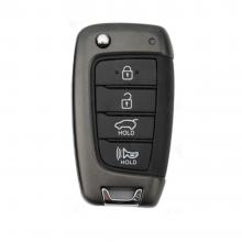 4 Button Remote Key Shell Case Fob for Hyundai Accent Elantra Kona Santa Fe Tucson Veloster 2018 2019 2020 2021 2022