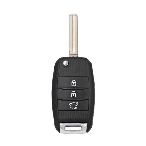 Folding Flip Remote Key Case Fob Keyless Entry 3 Button For Kia